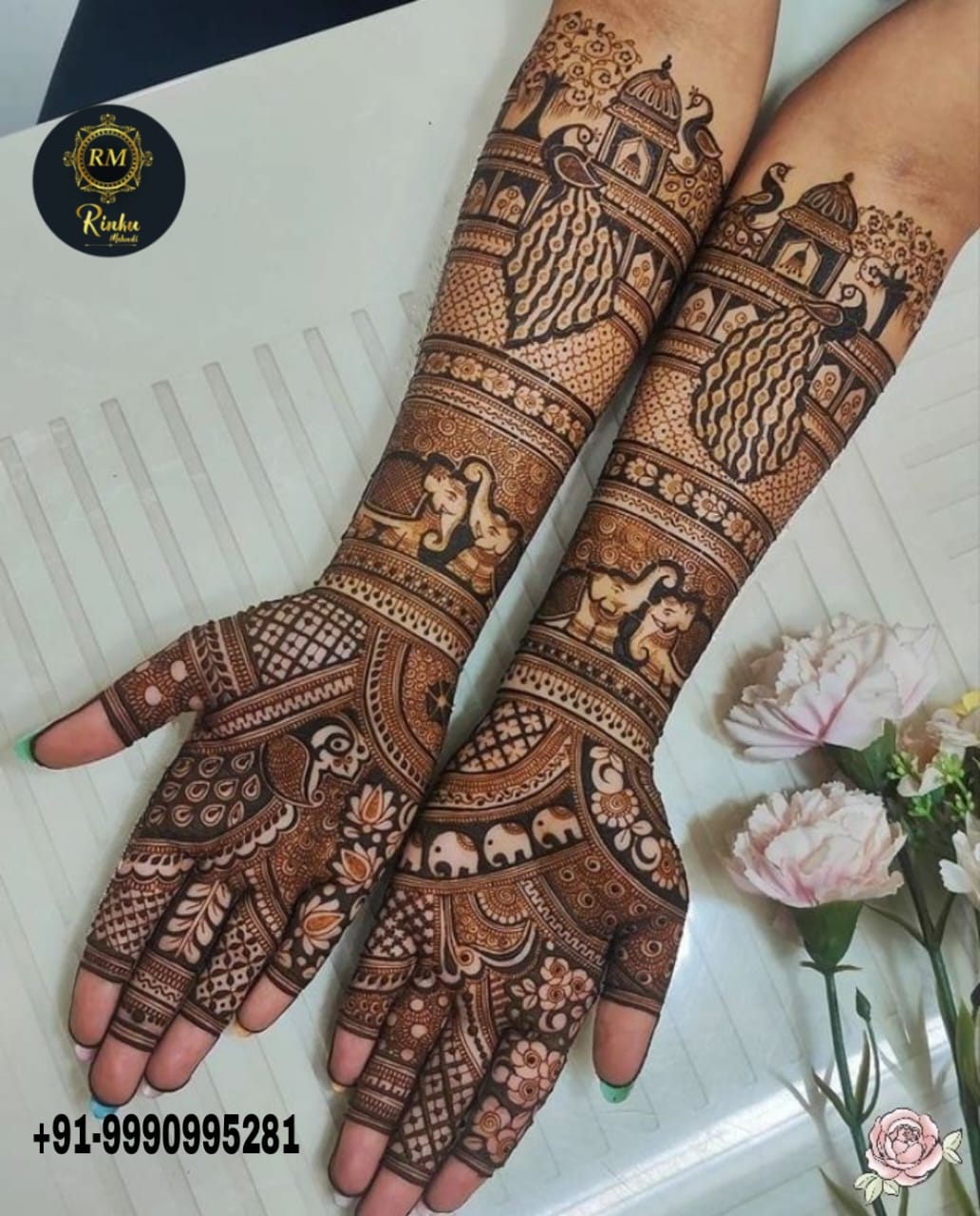 Half-Hand Mehndi Designs 2026 Minimal Geometric & Office Friendly